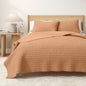 100% Cotton Honeycomb Waffle Garment Washed Quilt Set - Genevieve Collection