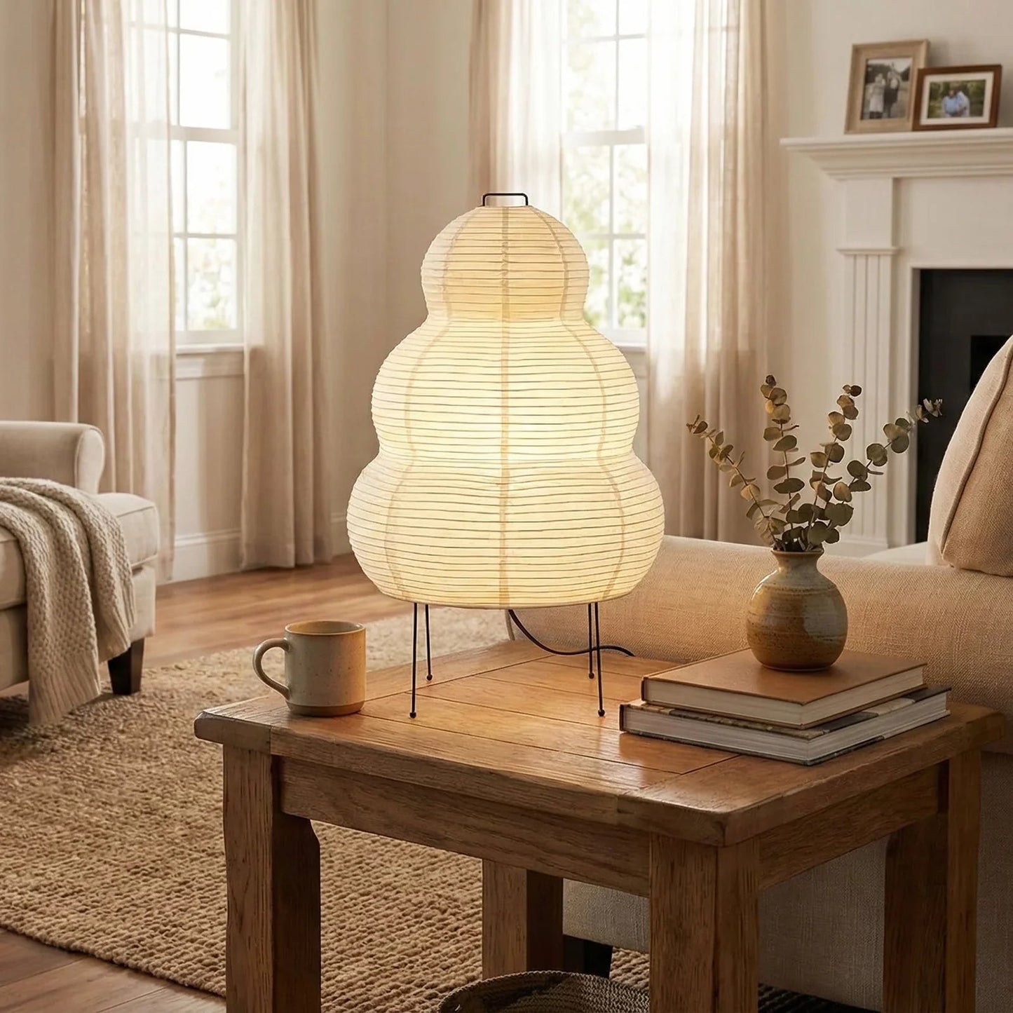 Akari Gourd Shaped 25N Table Lamp