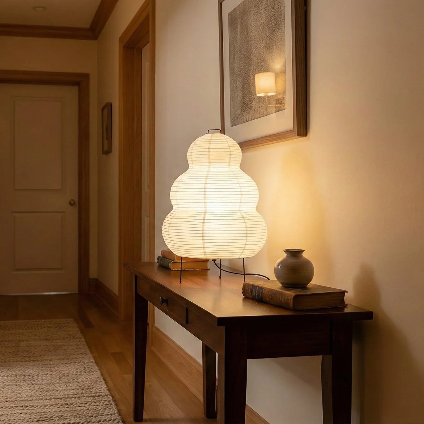 Akari Gourd Shaped 25N Table Lamp