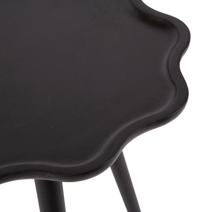 Alezar Scallop Wood Side Table