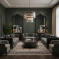 Grand Tiered Chandelier with Fluted Glass Rod