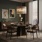 Grand Tiered Chandelier with Fluted Glass Rod