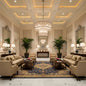 Grand Tiered Chandelier with Fluted Glass Rod