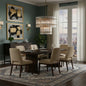 Grand Tiered Chandelier with Fluted Glass Rod