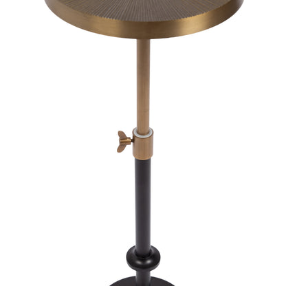 Engles Adjustable Embossed Metal Table and Plant Stand