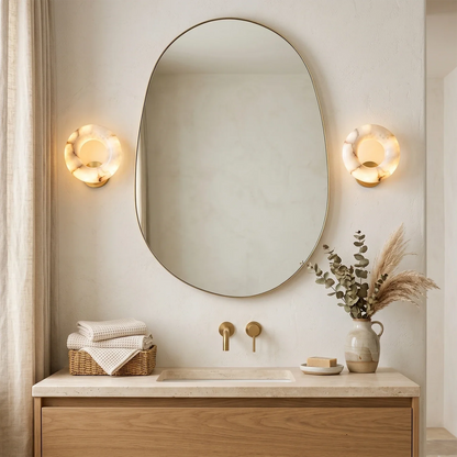 Halo Alabaster Wall Sconce