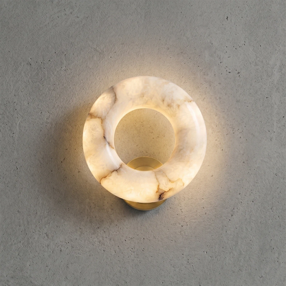Halo Alabaster Wall Sconce