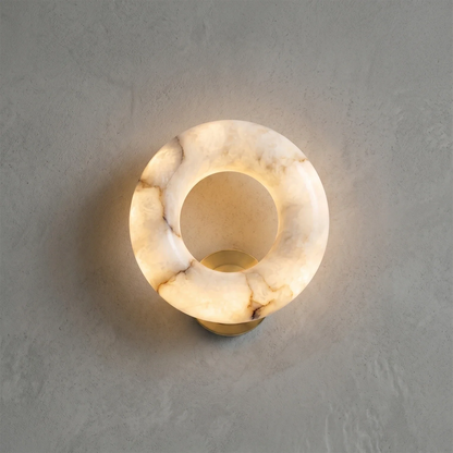 Halo Alabaster Wall Sconce