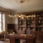 Handcrafted Sculptural Floral Branch Chandelier