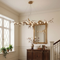 Handcrafted Sculptural Floral Branch Chandelier