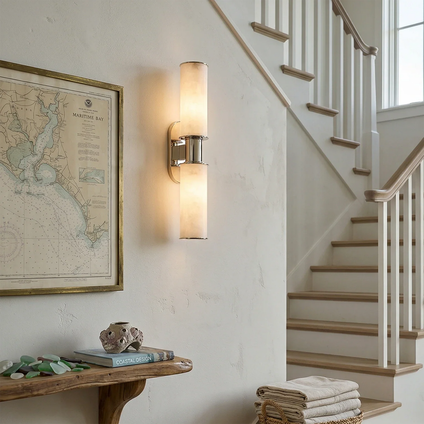 Harlyn Alabaster 2-Light Wall Sconce