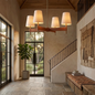 Bramley Leather & Copper Chandelier