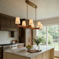 Bramley Leather & Copper Chandelier