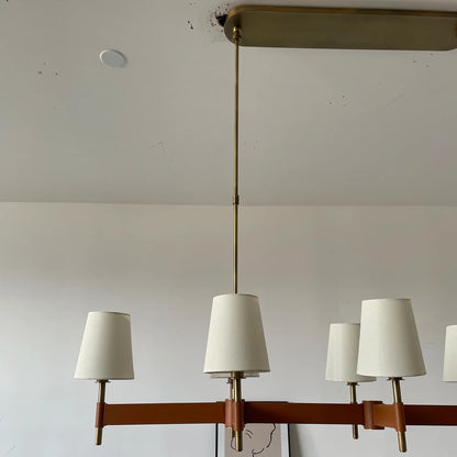Bramley Leather & Copper Chandelier
