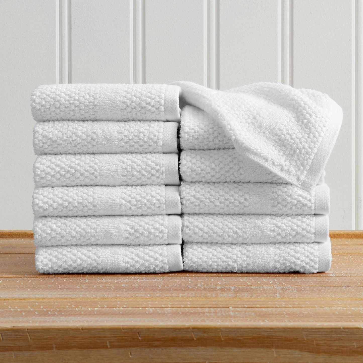 100% Cotton Woven Texture Bath Towel Set - Marbella Collection