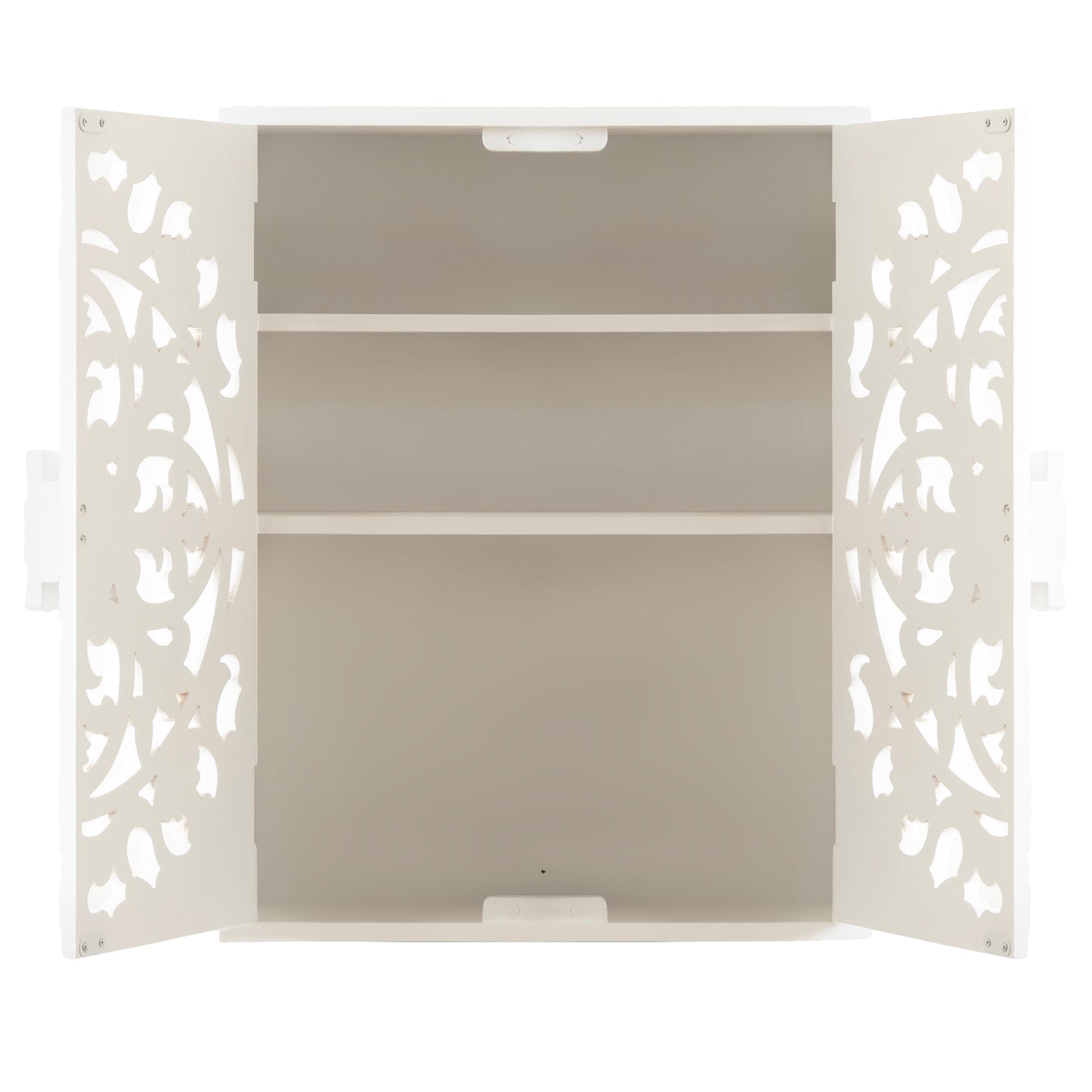 Saanvi Carved Wood Wall Cabinet
