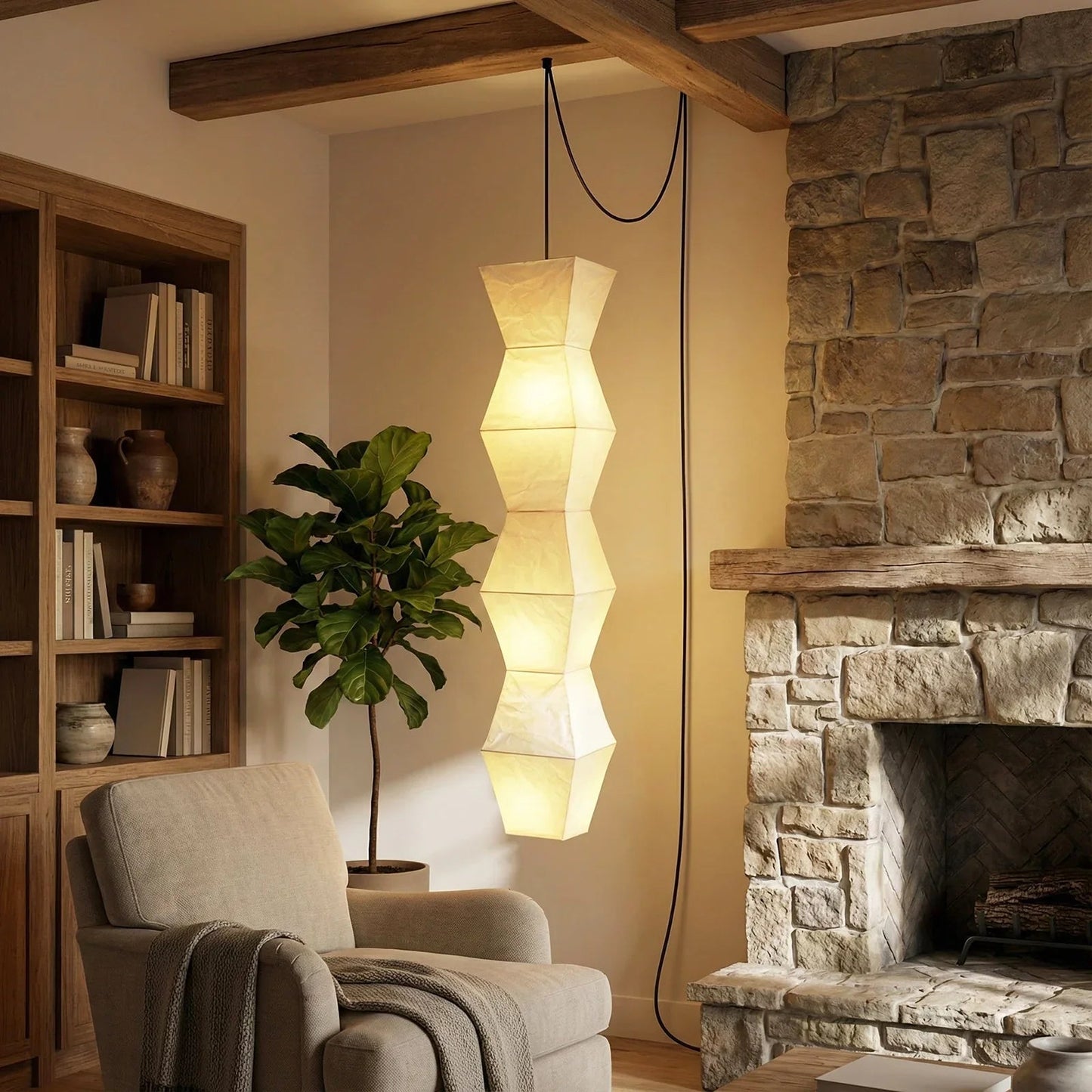 Akari Hourglass L7 Pendant Light