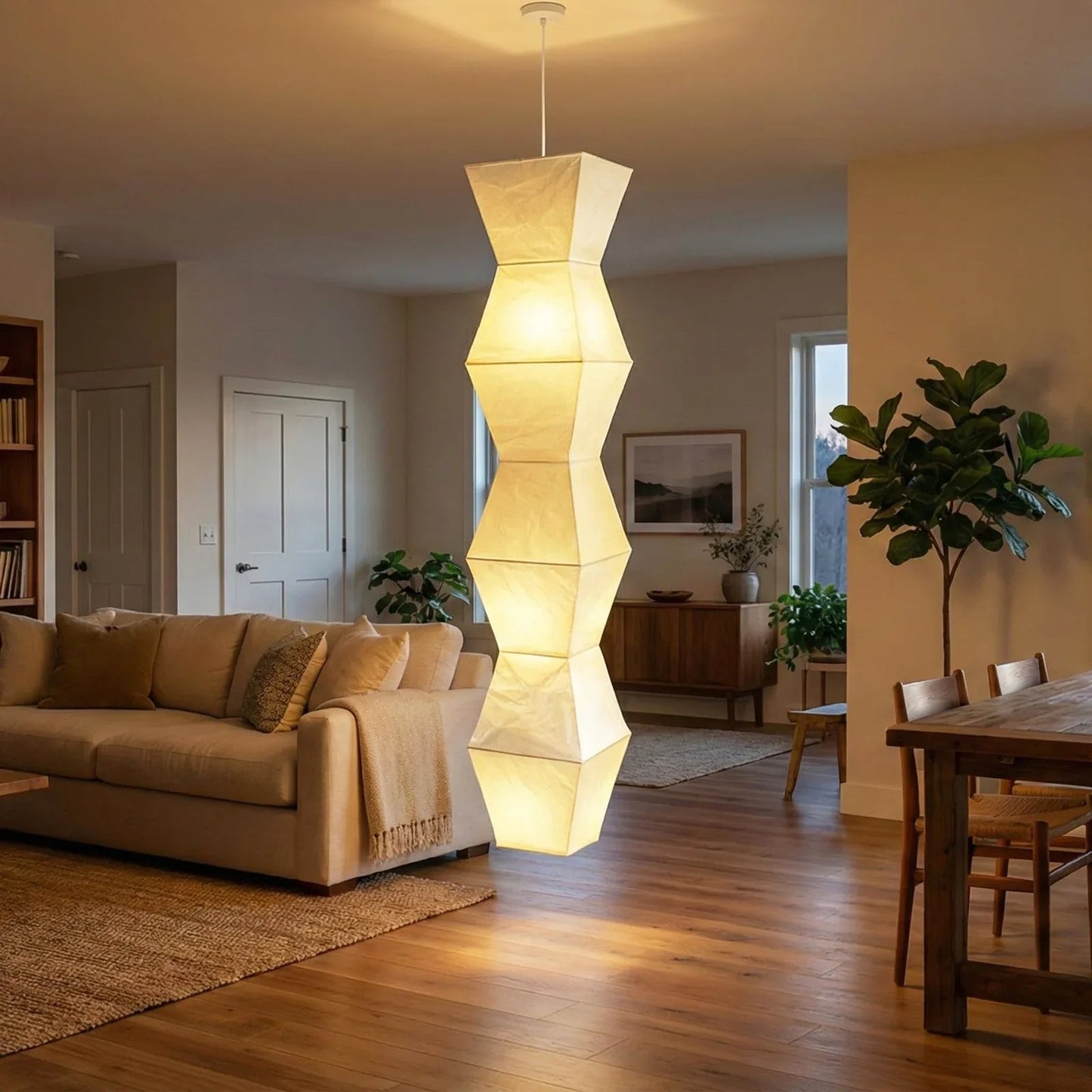 Akari Hourglass L7 Pendant Light