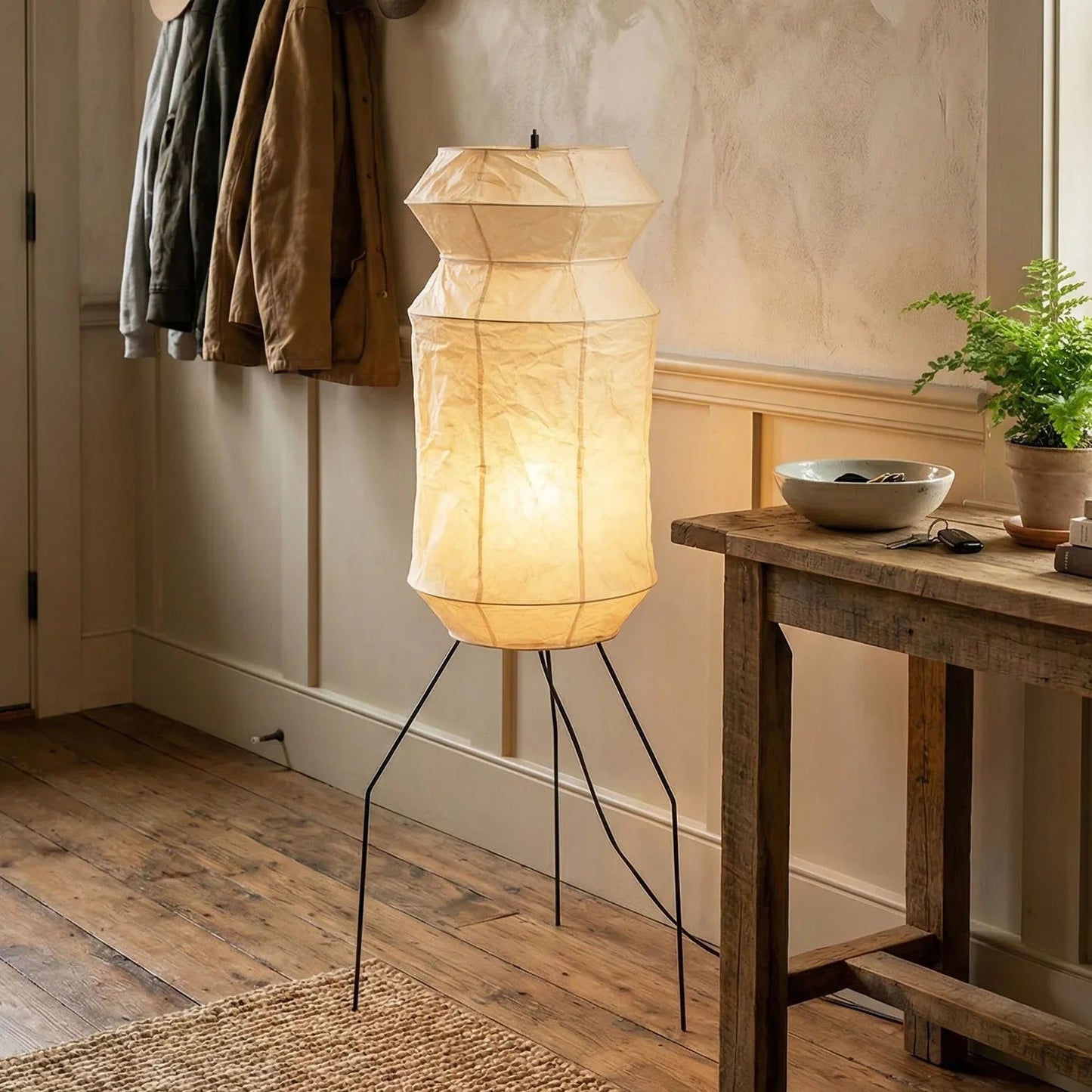 Akari Hourglass UF3-L6 Floor Lamp