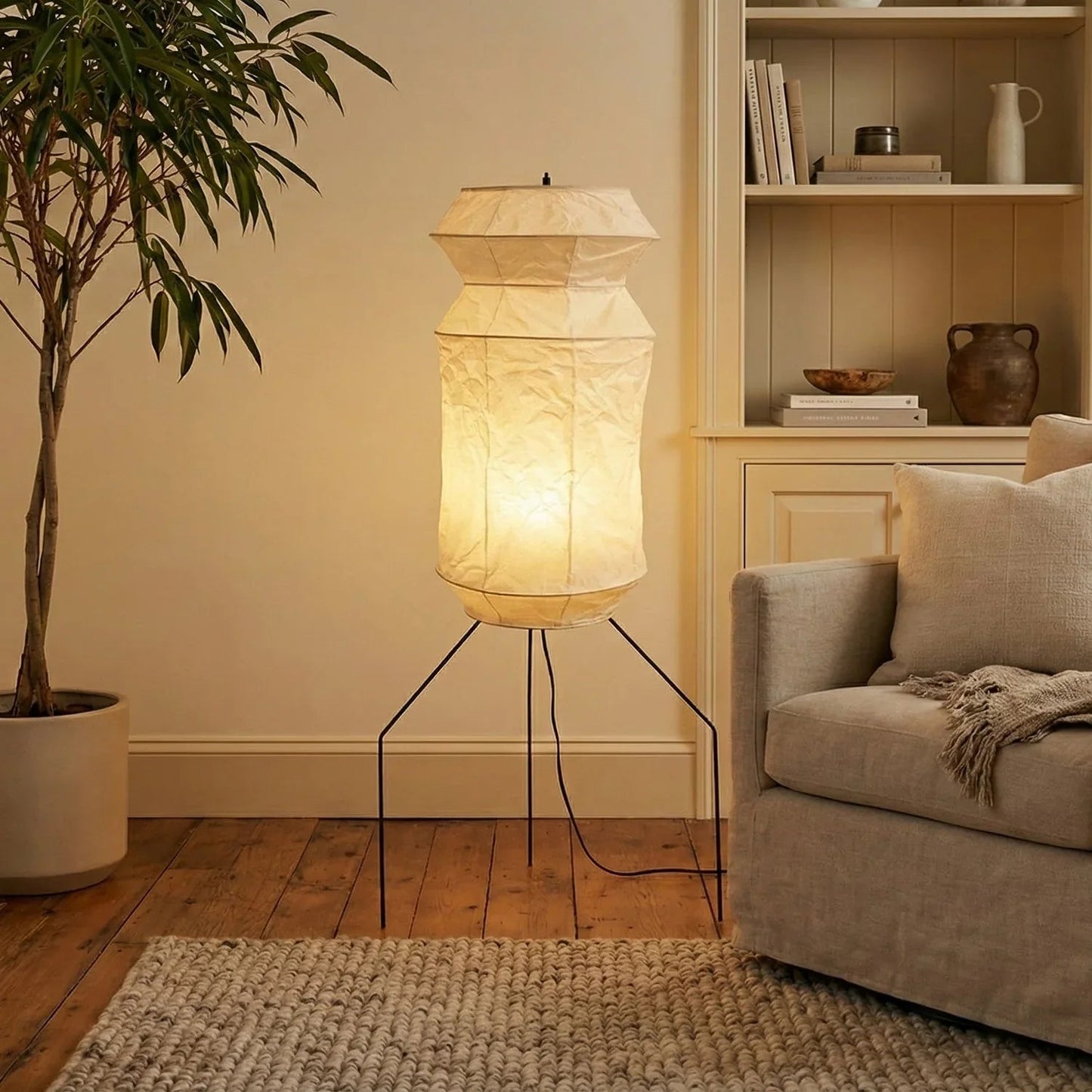 Akari Hourglass UF3-L6 Floor Lamp
