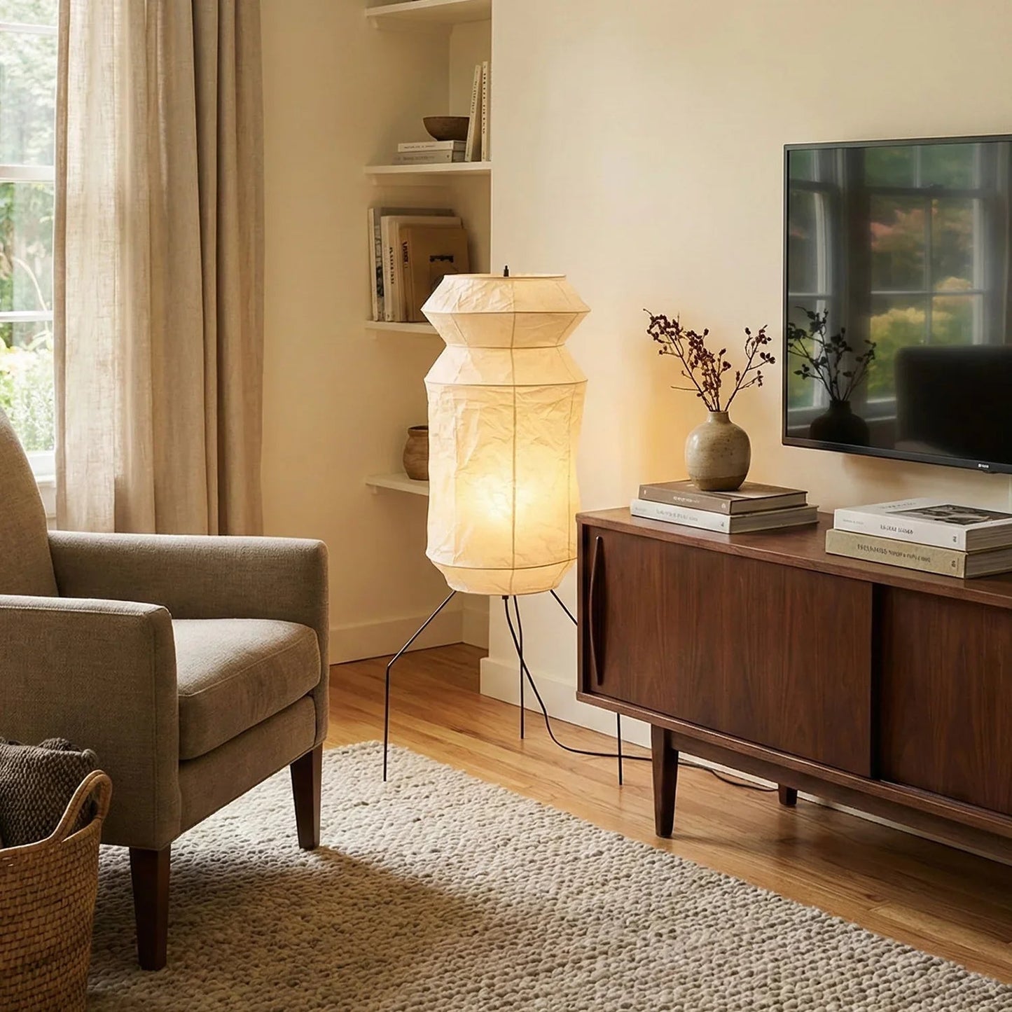 Akari Hourglass UF3-L6 Floor Lamp