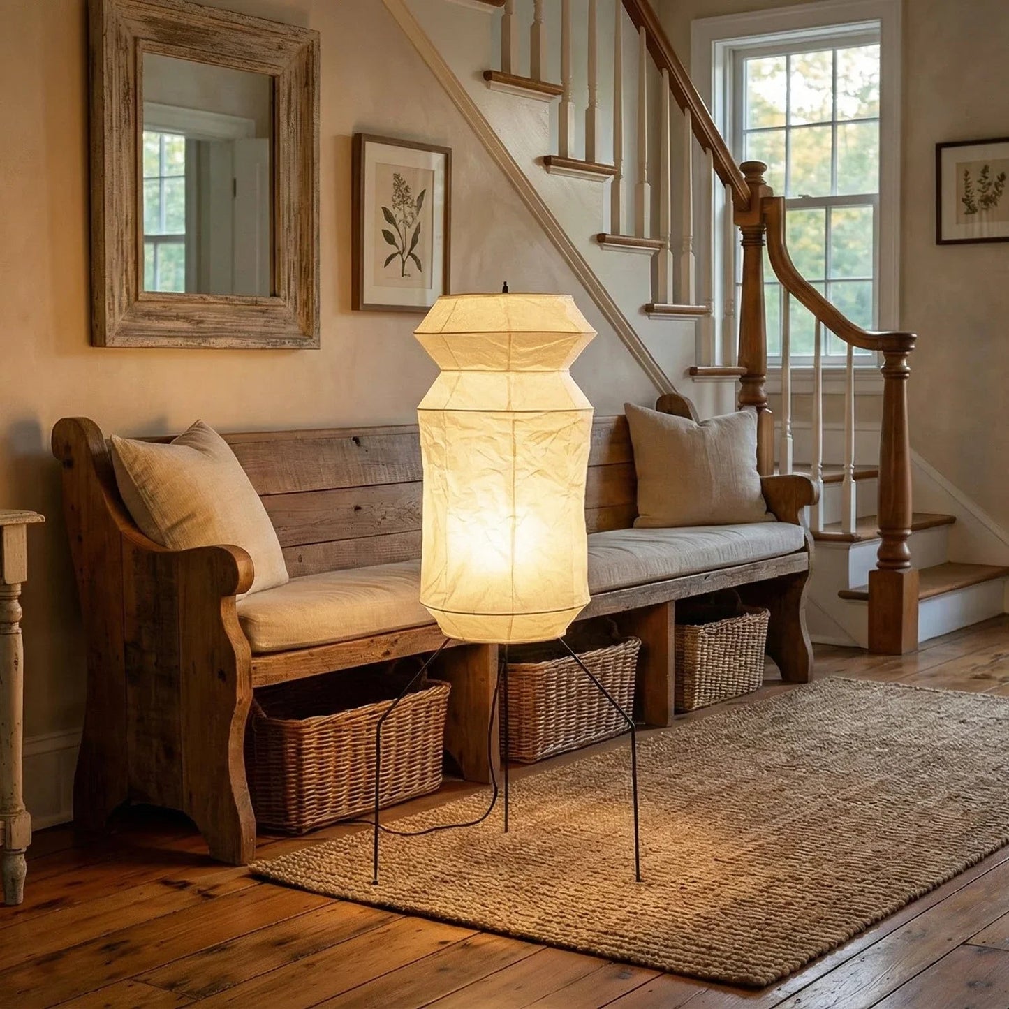 Akari Hourglass UF3-L6 Floor Lamp