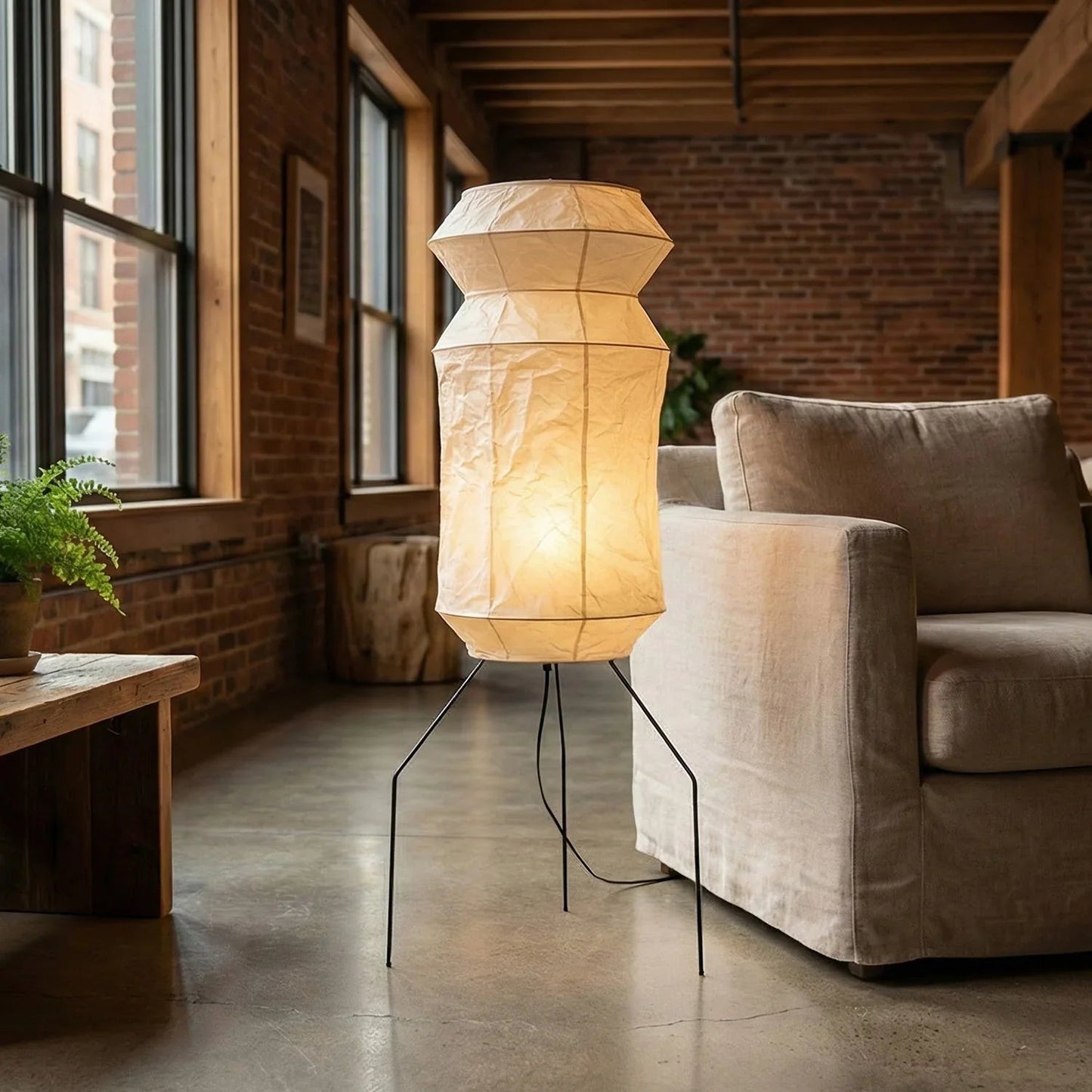Akari Hourglass UF3-L6 Floor Lamp