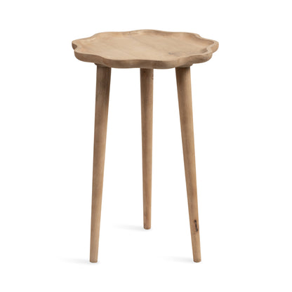 Alezar Scallop Wood Side Table