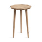 Alezar Scallop Wood Side Table