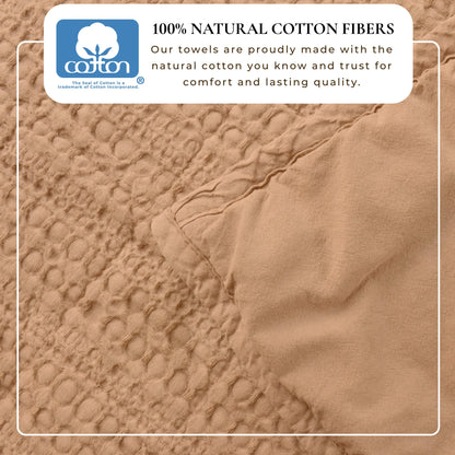 100% Cotton Honeycomb Waffle Garment Washed Quilt Set - Genevieve Collection