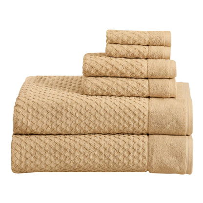 Cotton Diamond Waffle Weave Bath Towel Set - Grayson Collection