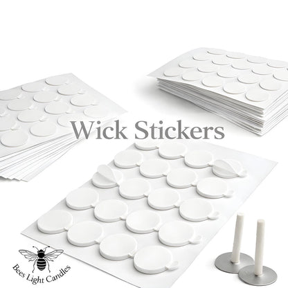 200 Pack Wick Stickers – Adhesive Foam Sticky Glue Dots for Candle Wicks