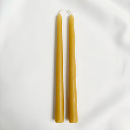Sunlit Beeswax Tapers 9 Inch Candles