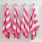 Cotton Velour Cabana Stripe Beach Towel - Novia Collection.