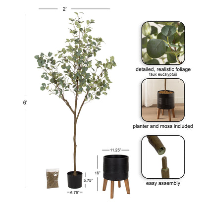 Eudora Faux Eucalyptus Tree