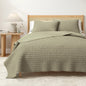 100% Cotton Honeycomb Waffle Garment Washed Quilt Set - Genevieve Collection