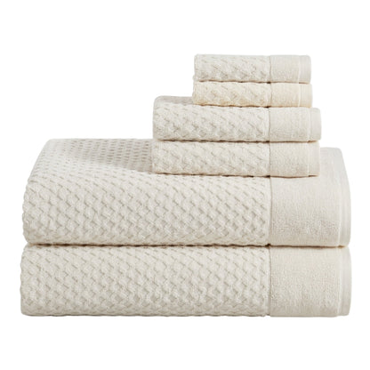Cotton Diamond Waffle Weave Bath Towel Set - Grayson Collection