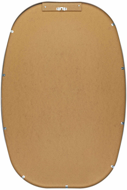 Kopparberg Metallic Silver Gold Frame Round Mirror