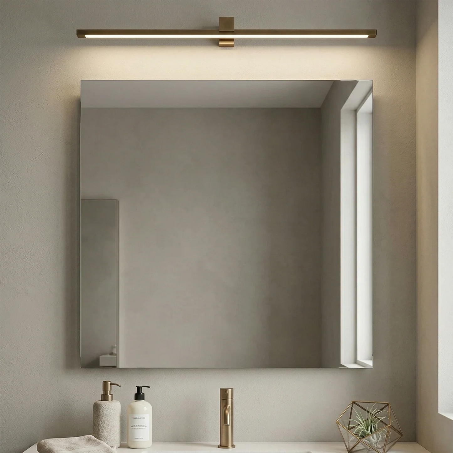 Kivana Brass Linear LED Wall Sconce