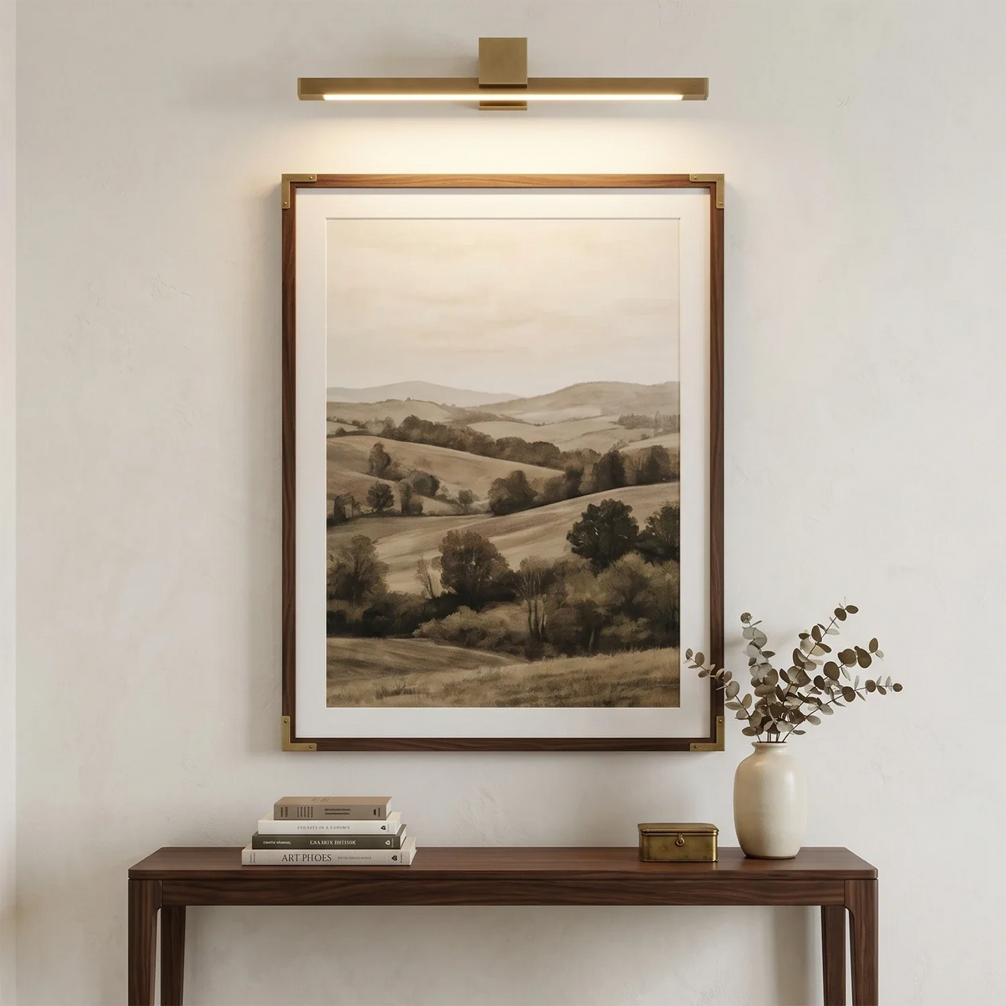 Kivana Brass Linear LED Wall Sconce