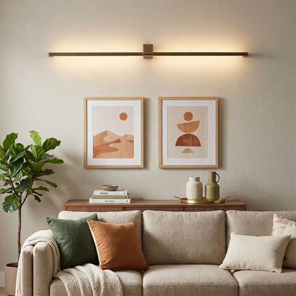 Kivana Brass Linear LED Wall Sconce