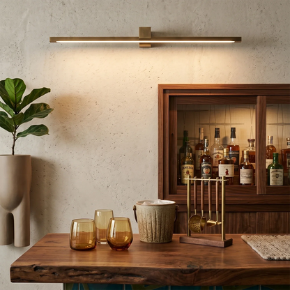 Kivana Brass Linear LED Wall Sconce
