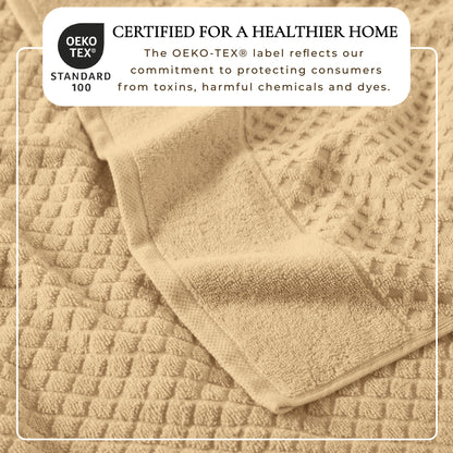 Cotton Diamond Waffle Weave Bath Towel Set - Grayson Collection