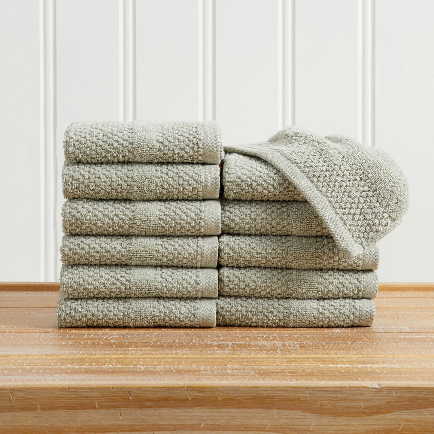 100% Cotton Woven Texture Bath Towel Set - Marbella Collection
