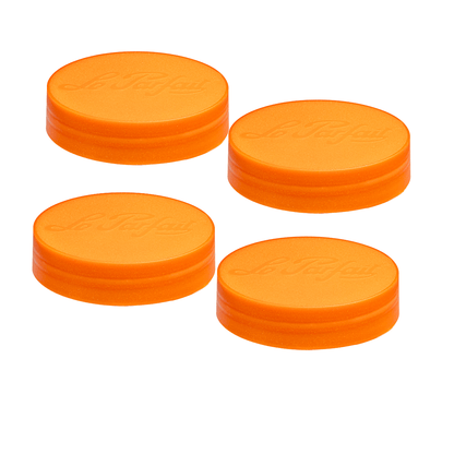 Le Parfait Screw Top Jar Lids, Colorful Plastic and Metal Replacement Lids