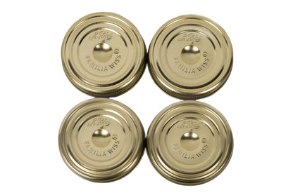 Le Parfait Screw Top Jar Lids, Colorful Plastic and Metal Replacement Lids