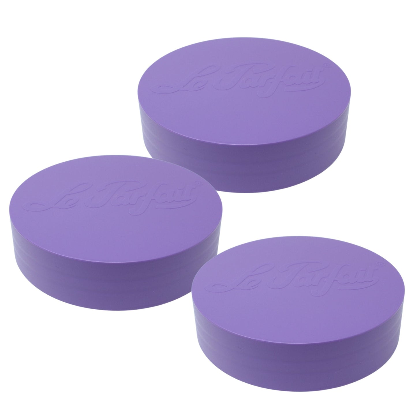 Le Parfait Screw Top Jar Lids, Colorful Plastic and Metal Replacement Lids
