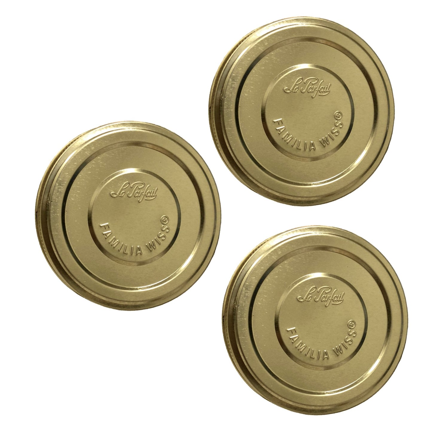Le Parfait Screw Top Jar Lids, Colorful Plastic and Metal Replacement Lids