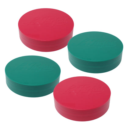 Le Parfait Screw Top Jar Lids, Colorful Plastic and Metal Replacement Lids