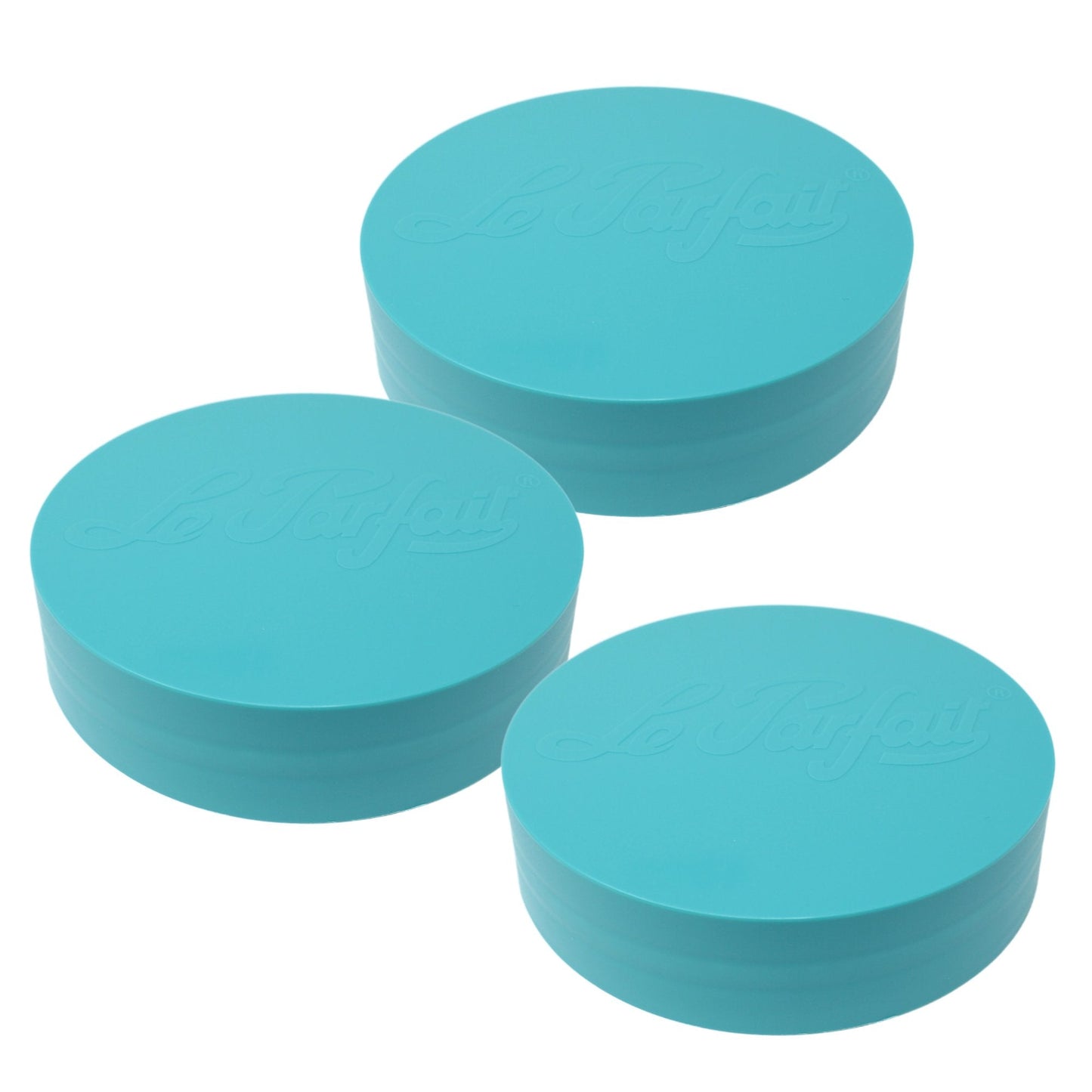 Le Parfait Screw Top Jar Lids, Colorful Plastic and Metal Replacement Lids